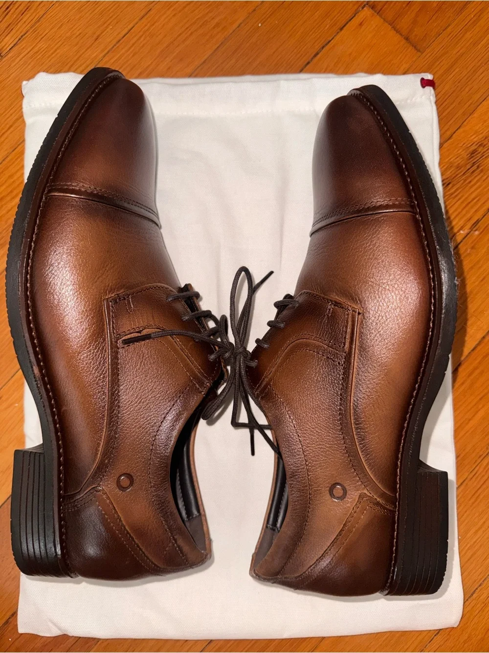 Democrata Metropolitan Taylor Hi-Soft 32 Brown Leather Men’s Dress Shoes